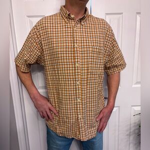 Utility Short-Sleeve Button-Up Men’s Shirt